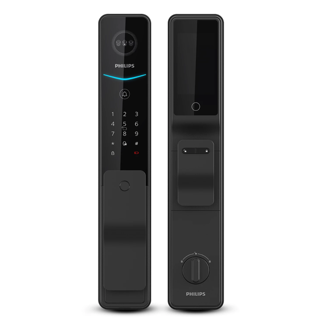 Philips 飛利浦 EasyKey DDL707-MFVP 掌靜脈與3D人臉識別視訊智能門鎖